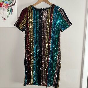 Multicolor Sequin Dress